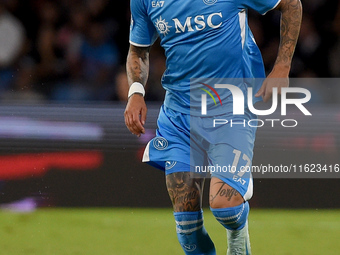 Mathias Olivera of SSC Napoli during the Serie A match between SSC Napoli and AC Monza at Stadio Diego Armando Maradona Naples Italy on 29 S...