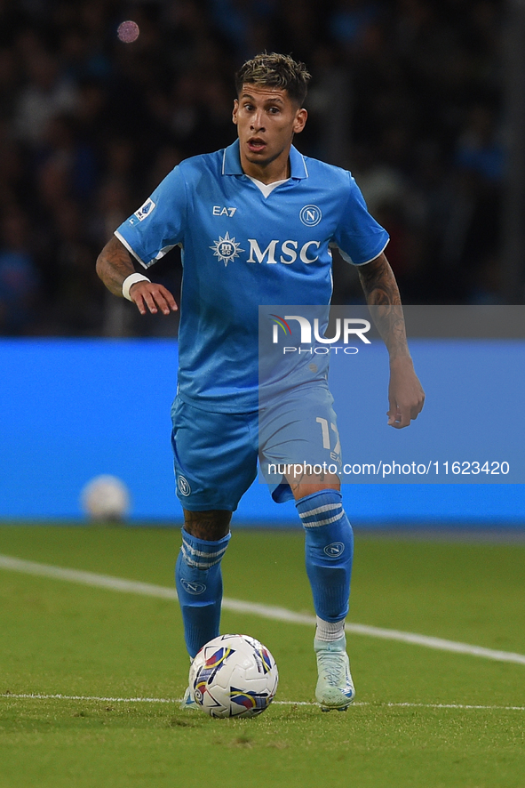 Mathias Olivera of SSC Napoli during the Serie A match between SSC Napoli and AC Monza at Stadio Diego Armando Maradona Naples Italy on 29 S...