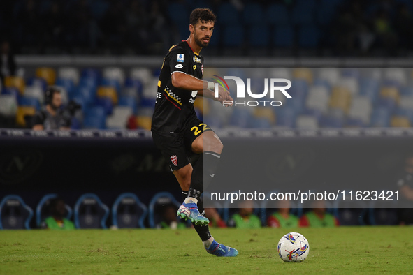 Pablo Mari of AC Monza during the Serie A match between SSC Napoli and AC Monza at Stadio Diego Armando Maradona Naples Italy on 29 Septembe...