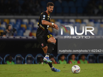 Pablo Mari of AC Monza during the Serie A match between SSC Napoli and AC Monza at Stadio Diego Armando Maradona Naples Italy on 29 Septembe...