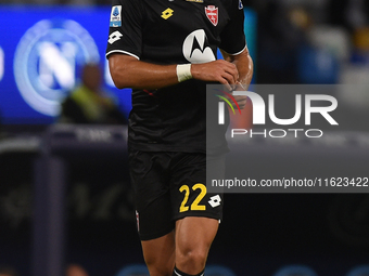 Pablo Mari of AC Monza during the Serie A match between SSC Napoli and AC Monza at Stadio Diego Armando Maradona Naples Italy on 29 Septembe...