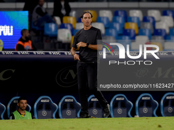 Alessandro Nesta Head Coach of AC Monza during the Serie A match between SSC Napoli and AC Monza at Stadio Diego Armando Maradona Naples Ita...