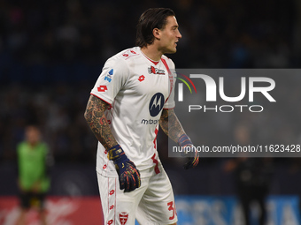 Stefano Turati of AC Monza during the Serie A match between SSC Napoli and AC Monza at Stadio Diego Armando Maradona Naples Italy on 29 Sept...