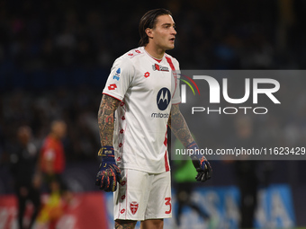 Stefano Turati of AC Monza during the Serie A match between SSC Napoli and AC Monza at Stadio Diego Armando Maradona Naples Italy on 29 Sept...