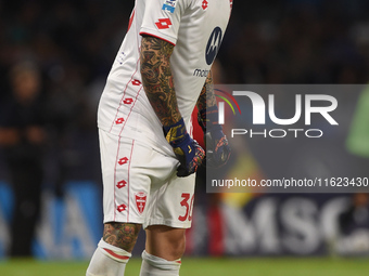 Stefano Turati of AC Monza during the Serie A match between SSC Napoli and AC Monza at Stadio Diego Armando Maradona Naples Italy on 29 Sept...