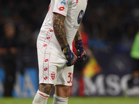 Stefano Turati of AC Monza during the Serie A match between SSC Napoli and AC Monza at Stadio Diego Armando Maradona Naples Italy on 29 Sept...