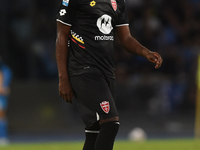 Warren Bondo of AC Monza during the Serie A match between SSC Napoli and AC Monza at Stadio Diego Armando Maradona Naples Italy on 29 Septem...