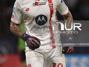 Stefano Turati of AC Monza during the Serie A match between SSC Napoli and AC Monza at Stadio Diego Armando Maradona Naples Italy on 29 Sept...