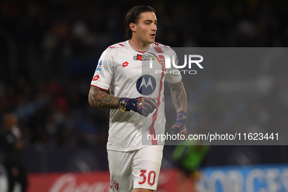 Stefano Turati of AC Monza during the Serie A match between SSC Napoli and AC Monza at Stadio Diego Armando Maradona Naples Italy on 29 Sept...