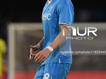 Scott McTominay of SSC Napoli during the Serie A match between SSC Napoli and AC Monza at Stadio Diego Armando Maradona Naples Italy on 29 S...