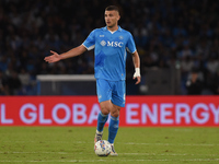 Alessandro Buongiorno of SSC Napoli during the Serie A match between SSC Napoli and AC Monza at Stadio Diego Armando Maradona Naples Italy o...