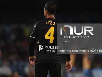 Armando Izzo of AC Monza during the Serie A match between SSC Napoli and AC Monza at Stadio Diego Armando Maradona Naples Italy on 29 Septem...