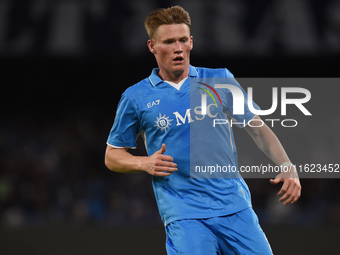 Scott McTominay of SSC Napoli during the Serie A match between SSC Napoli and AC Monza at Stadio Diego Armando Maradona Naples Italy on 29 S...