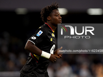 Kevin Martins of AC Monza during the Serie A match between SSC Napoli and AC Monza at Stadio Diego Armando Maradona Naples Italy on 29 Septe...