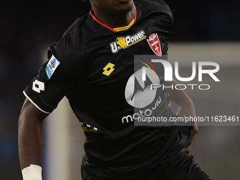 Kevin Martins of AC Monza during the Serie A match between SSC Napoli and AC Monza at Stadio Diego Armando Maradona Naples Italy on 29 Septe...