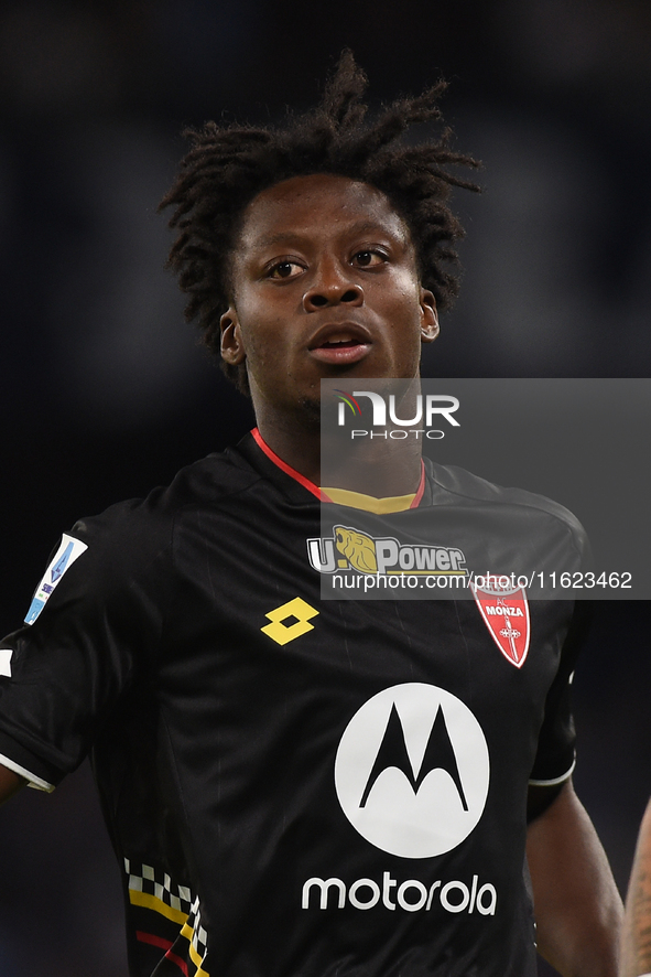 Kevin Martins of AC Monza during the Serie A match between SSC Napoli and AC Monza at Stadio Diego Armando Maradona Naples Italy on 29 Septe...