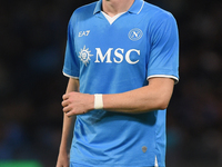 Scott McTominay of SSC Napoli during the Serie A match between SSC Napoli and AC Monza at Stadio Diego Armando Maradona Naples Italy on 29 S...