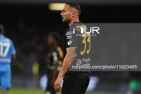 Danilo D'Ambrosio of AC Monza during the Serie A match between SSC Napoli and AC Monza at Stadio Diego Armando Maradona Naples Italy on 29 S...