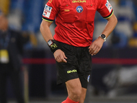 Referee Gianluca Manganiello during the Serie A match between SSC Napoli and AC Monza at Stadio Diego Armando Maradona Naples Italy on 29 Se...