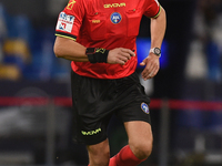 Referee Gianluca Manganiello during the Serie A match between SSC Napoli and AC Monza at Stadio Diego Armando Maradona Naples Italy on 29 Se...