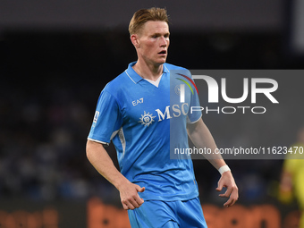 Scott McTominay of SSC Napoli during the Serie A match between SSC Napoli and AC Monza at Stadio Diego Armando Maradona Naples Italy on 29 S...