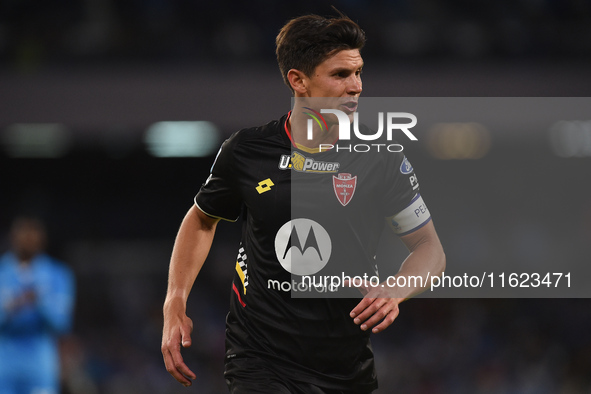 Matteo Pessina of AC Monza during the Serie A match between SSC Napoli and AC Monza at Stadio Diego Armando Maradona Naples Italy on 29 Sept...