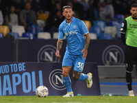 Pasquale Mazzocchi of SSC Napoli during the Serie A match between SSC Napoli and AC Monza at Stadio Diego Armando Maradona Naples Italy on 2...