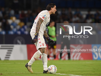 Stefano Turati of AC Monza during the Serie A match between SSC Napoli and AC Monza at Stadio Diego Armando Maradona Naples Italy on 29 Sept...