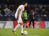 Stefano Turati of AC Monza during the Serie A match between SSC Napoli and AC Monza at Stadio Diego Armando Maradona Naples Italy on 29 Sept...