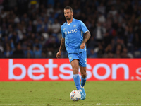 Leonardo Spinazzola of SSC Napoli during the Serie A match between SSC Napoli and AC Monza at Stadio Diego Armando Maradona Naples Italy on...