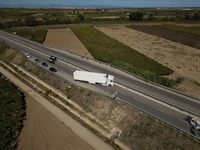 An attack on an armored van is foiled this morning along the state road 16 bis, near Canne della Battaglia, in the north of Bari, in the str...