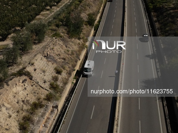 An attack on an armored van is foiled this morning along the state road 16 bis, near Canne della Battaglia, in the north of Bari, in the str...