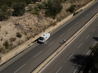 An attack on an armored van is foiled this morning along the state road 16 bis, near Canne della Battaglia, in the north of Bari, in the str...