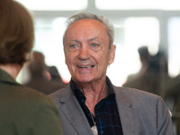 Actor Udo Kier greets Cologne Mayor Henriette Reker for his 80th birthday and signs the Golden Book at Cologne Town Hall in Cologne, Germany...