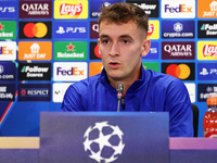 Marc Casado during the press conference prior to the Champions League match against Young Boys, in Barcelona, Spain, on September 30, 2024....