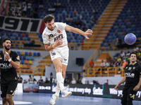 Nedim Remili of Veszprem HC during the IHF Men's Handball Club World Championship 2024 preliminary round match between Veszprem HC and Zamal...