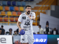 Agustin Casado Marcelo of Veszprem HC participates in the IHF Men's Handball Club World Championship 2024 preliminary round match between Ve...