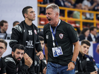 Coach Fernando Barbeito of Zamalek during the IHF Men's Handball Club World Championship 2024 preliminary round match between Veszprem HC an...