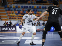 Agustin Casado Marcelo of Veszprem HC participates in the IHF Men's Handball Club World Championship 2024 preliminary round match between Ve...