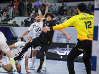 Youssef Mansour of Zamalek during the IHF Men's Handball Club World Championship 2024 preliminary round match between Veszprem HC and Zamale...