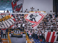 Fans of Zamalek during the IHF Men's Handball Club World Championship 2024 preliminary round match between Veszprem HC and Zamalek Club in C...