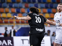 Youssef Mansour of Zamalek during the IHF Men's Handball Club World Championship 2024 preliminary round match between Veszprem HC and Zamale...