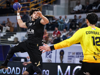 Youssef Mansour of Zamalek during the IHF Men's Handball Club World Championship 2024 preliminary round match between Veszprem HC and Zamale...