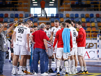 Team Veszprem HC competes during the IHF Men's Handball Club World Championship 2024 preliminary round match between Veszprem HC and Zamalek...