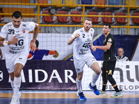 Nikola Grahovac of Veszprem HC participates in the IHF Men's Handball Club World Championship 2024 preliminary round match between Veszprem...