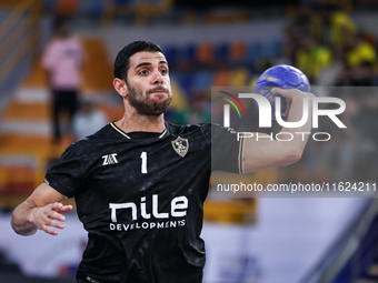 Akram SAAD of Zamalek during the IHF Men's Handball Club World Championship 2024 preliminary round match between Veszprem HC and Zamalek Clu...