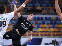 Ahmed Abdelhamid of Zamalek during the IHF Men's Handball Club World Championship 2024 preliminary round match between Veszprem HC and Zamal...