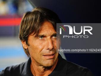 The head coach Antonio Conte (SSC Napoli) during the Italian championship Serie A football match between SSC Napoli and AC Monza in Naples,...