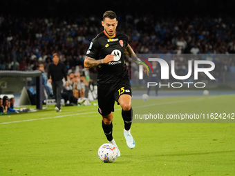 Pedro Pereira (AC Monza) during the Italian championship Serie A football match between SSC Napoli and AC Monza in Naples, Italy, on Septemb...