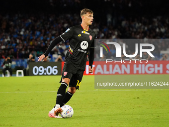 Daniel Maldini (AC Monza) during the Italian championship Serie A football match between SSC Napoli and AC Monza in Naples, Italy, on Septem...